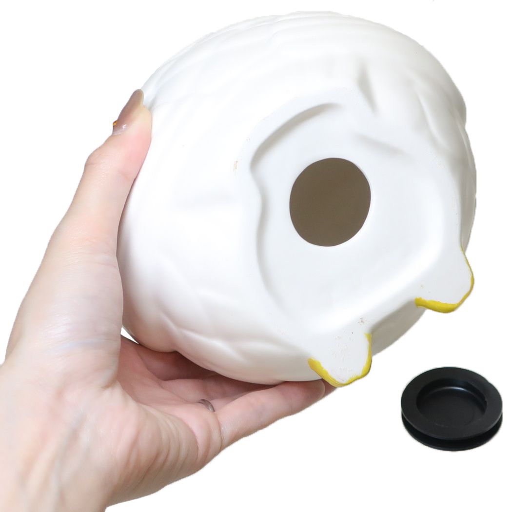 貯金箱 開運白色フクロウバンク サンアート