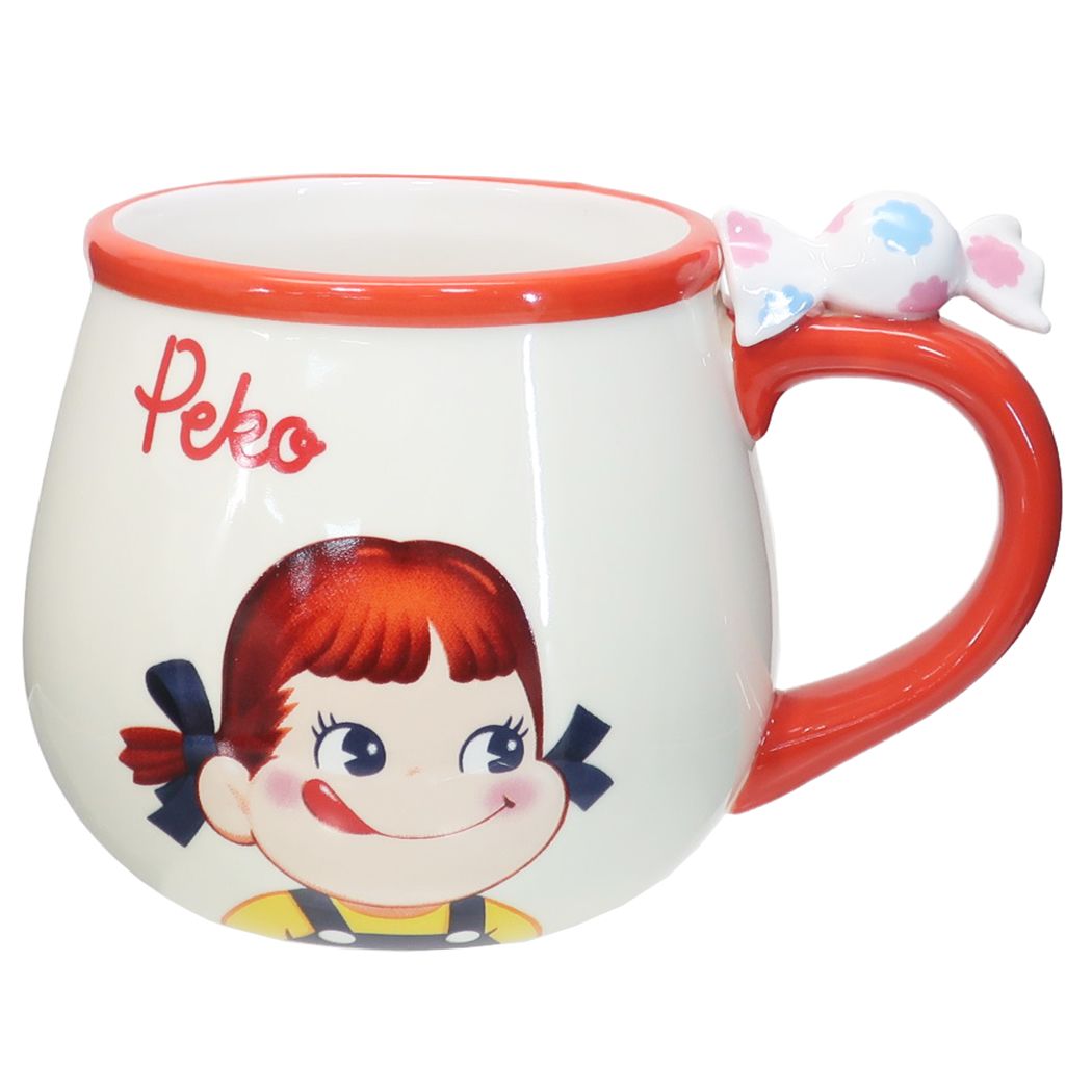 マグカップ 不二家のペコちゃん フィギュア付き MUG 300ml プレゼント 女の子向け 新生活雑貨 キャラクター 男の子ギフト