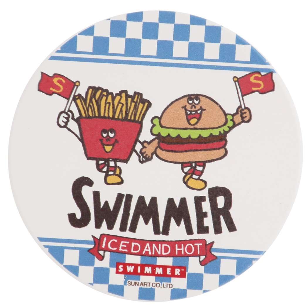 SWIMMER スイマー 磁器製 吸水 コースター テーブルウェア FOOD キャラクター グッズ プレゼント 男の子 女の子 ギフト