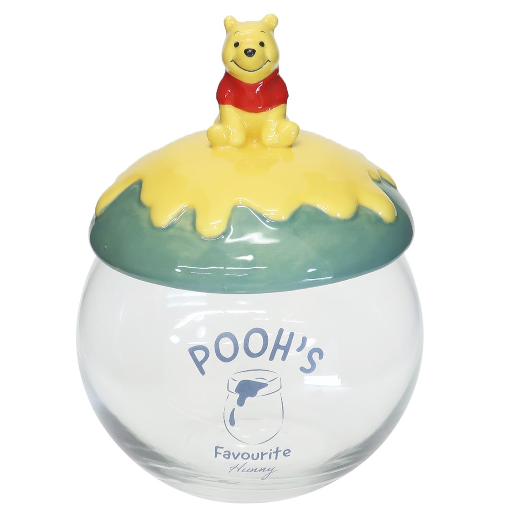 キャンディポット くまのプーさん 保存容器 ディズニー サンアート ガラスキャニスター ギフト食器 新生活準備雑貨 プレゼント 男の子