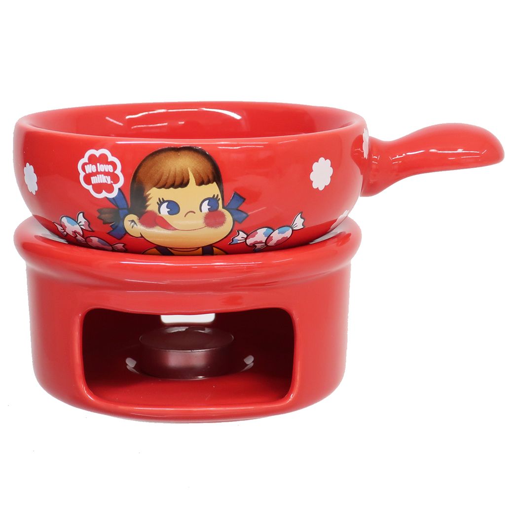 不二家のペコちゃん キャラクター フォンデュ鍋 チーズフォンデュセット プレゼント 男の子 女の子 ギフト