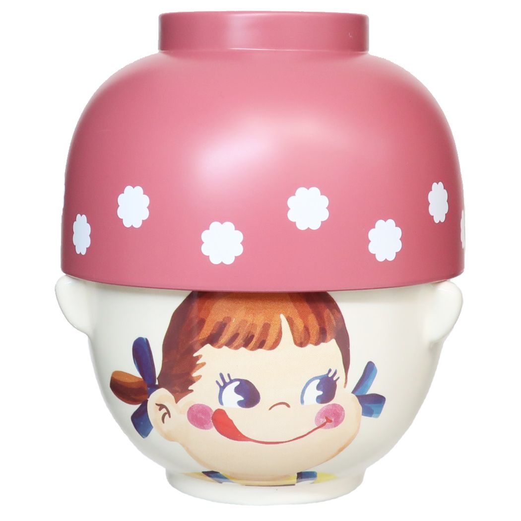 不二家のペコちゃん 汁椀茶碗セット 大 ご飯セット お茶碗&汁椀 キャラクター クレヨンタッチ プレゼント 男の子 女の子 ギフト