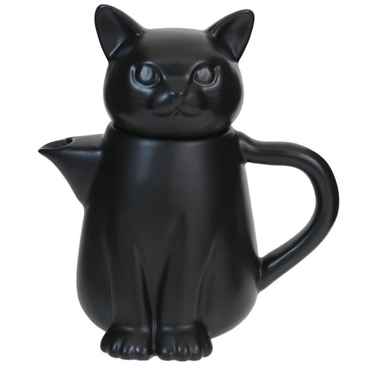 磁器製急須 黒猫ティーポット ねこ サンアート プレゼント 男の子 女の子 ギフト