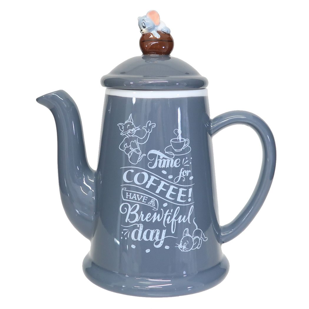 トムとジェリー キャラクター 陶磁器製急須 ティーポット Time for Coffee