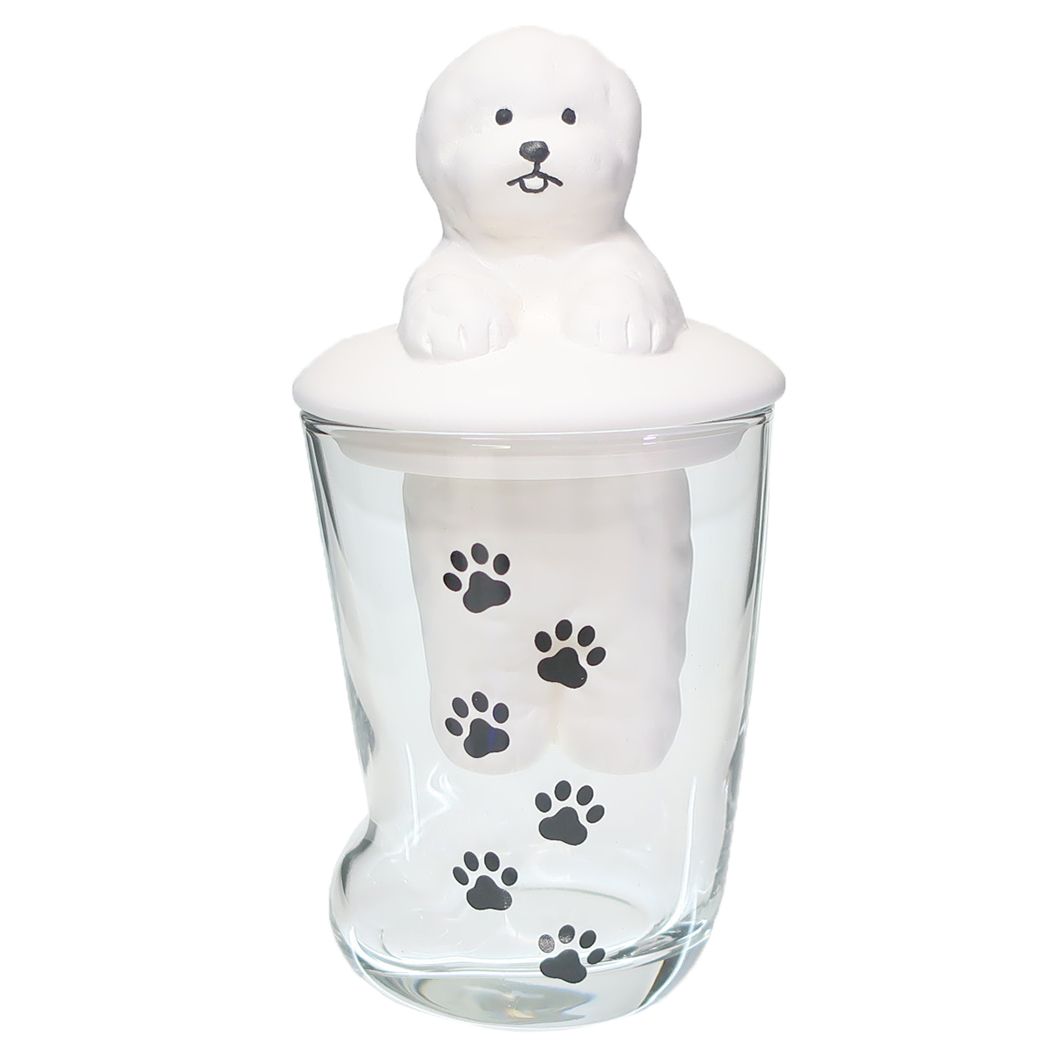 卓上加湿器 動物加湿器 ナチュラル素焼き ソックスグラス ビションフリーゼ いぬ