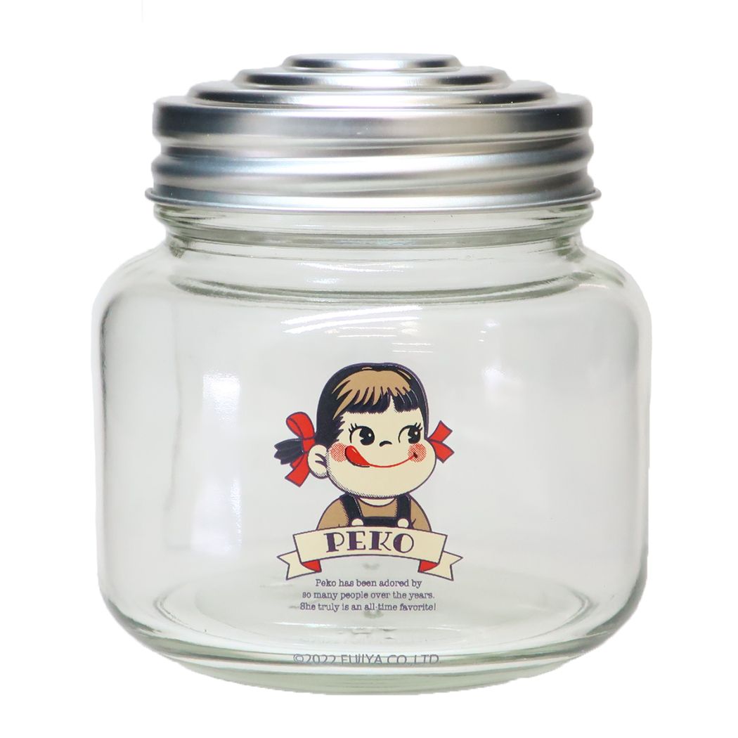 不二家のペコちゃん グッズ 保存容器 キャラクター レトロ瓶