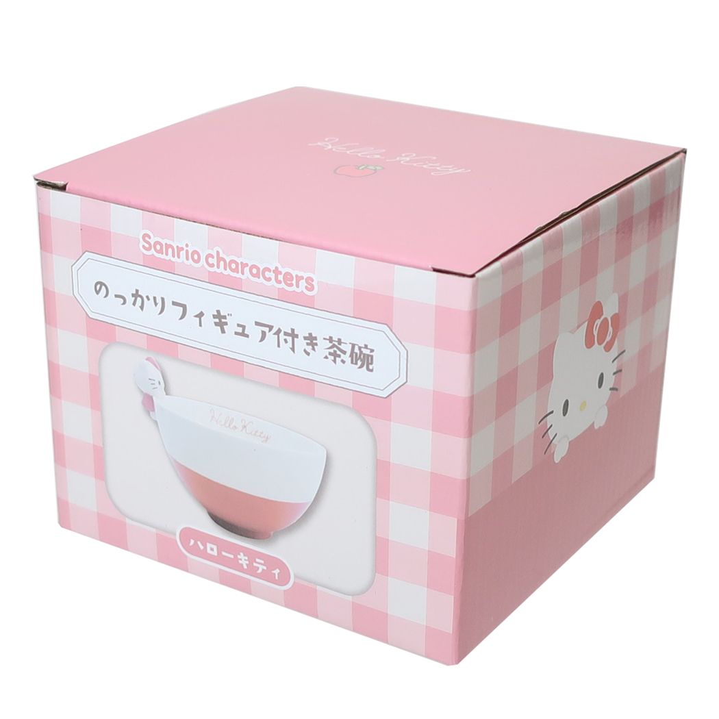 ハローキティ グッズ お茶碗 キャラクター のっかりフィギュア付き茶碗