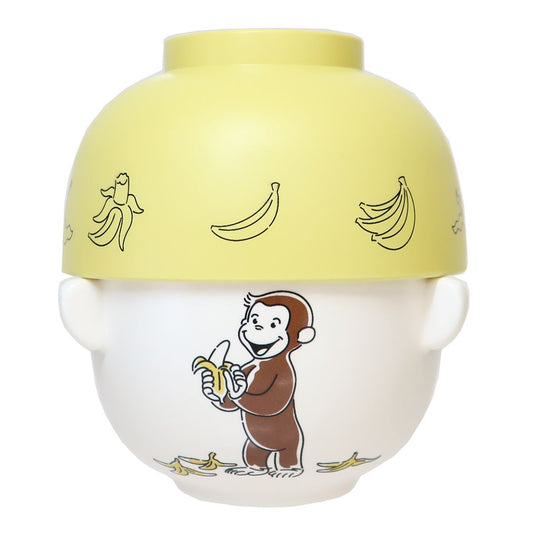 おさるのジョージ 汁椀茶碗セットミニ ご飯セット シンプルライン 絵本キャラクター
