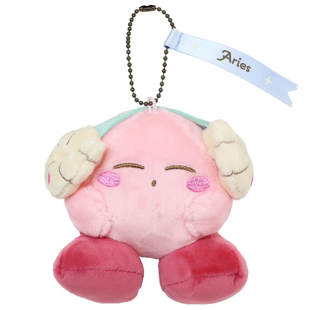 星のカービィ ミニぬいぐるみボールチェーン マスコット キャラクター おひつじ座 プレゼント 男の子 女の子 ギフト