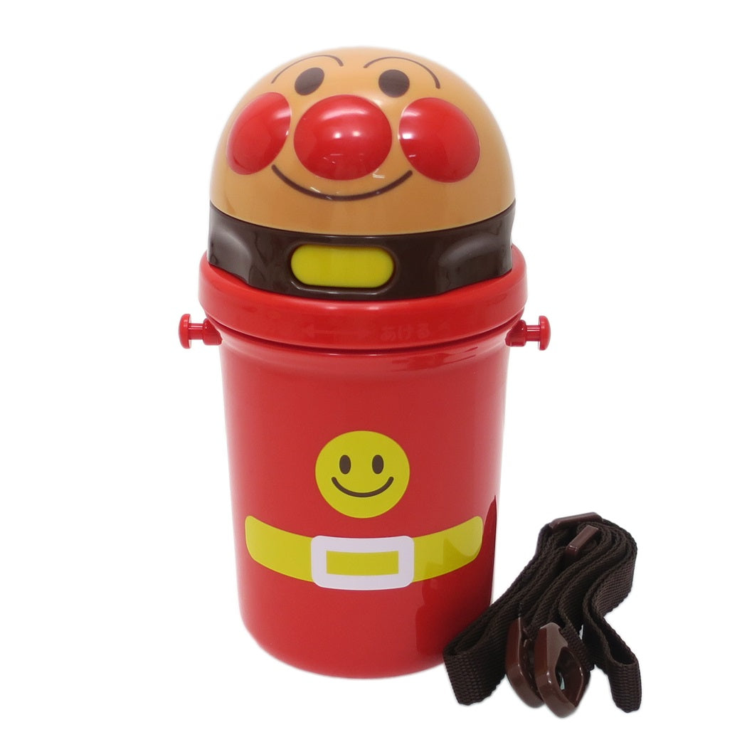 水筒 アンパンマン ストロー付ダイカットプラボトル レック グッズ 400ml 遠足雑貨 キャラクター 子供 プレゼント 男の子 女の