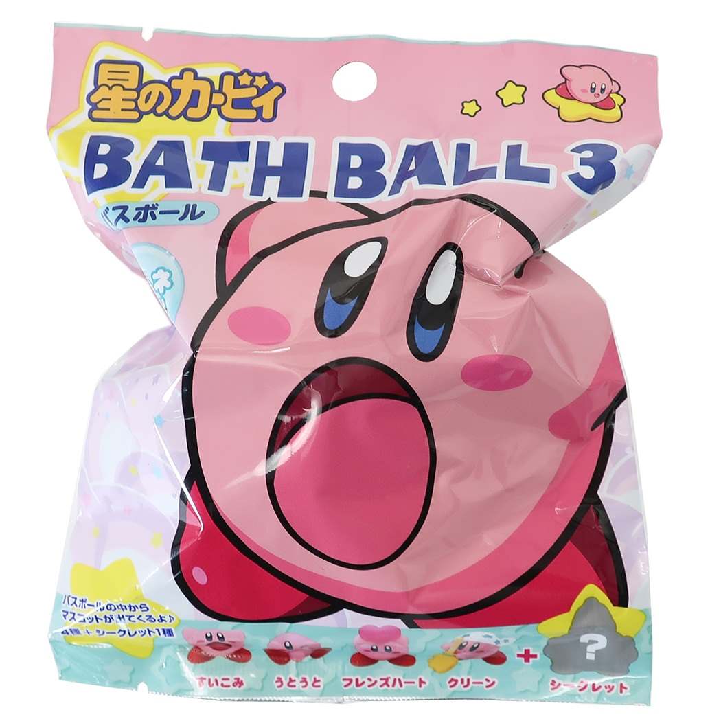 星のカービィ マスコットが飛び出る バスボール 入浴剤 3rd nintendo グッズ キャラクター プレゼント 男の子 女の子 ギ