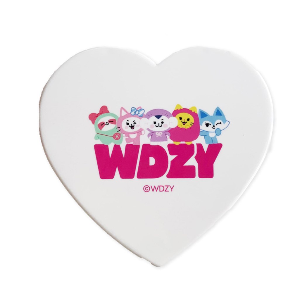WDZY キャラクター 手鏡 ミラー ホワイト LINE FRIENDS プレゼント 男の子 女の子 ギフト