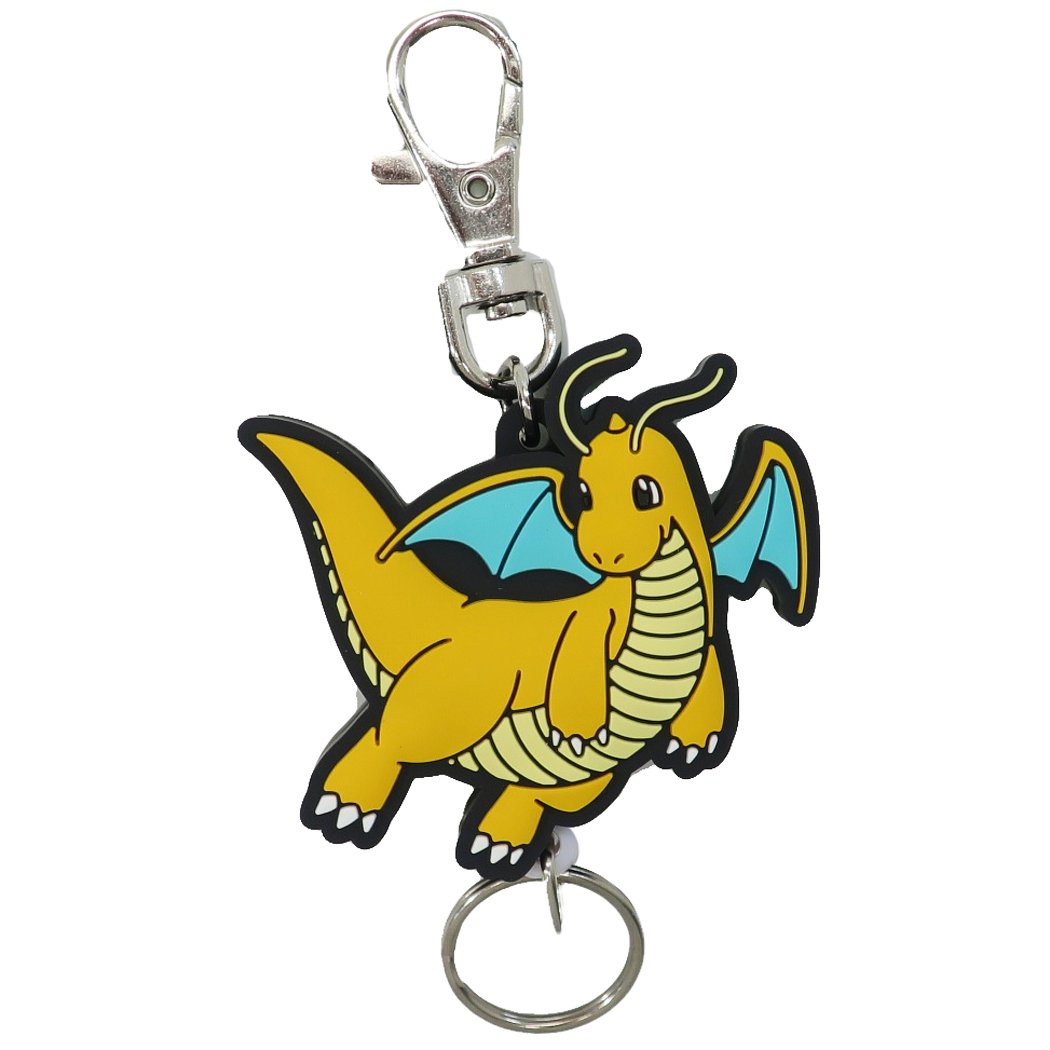 ポケットモンスター ポケモン キャラクター 伸びるキーリング ラバーリールキーホルダー カイリュー プレゼント 男の子 女の子 ギフト