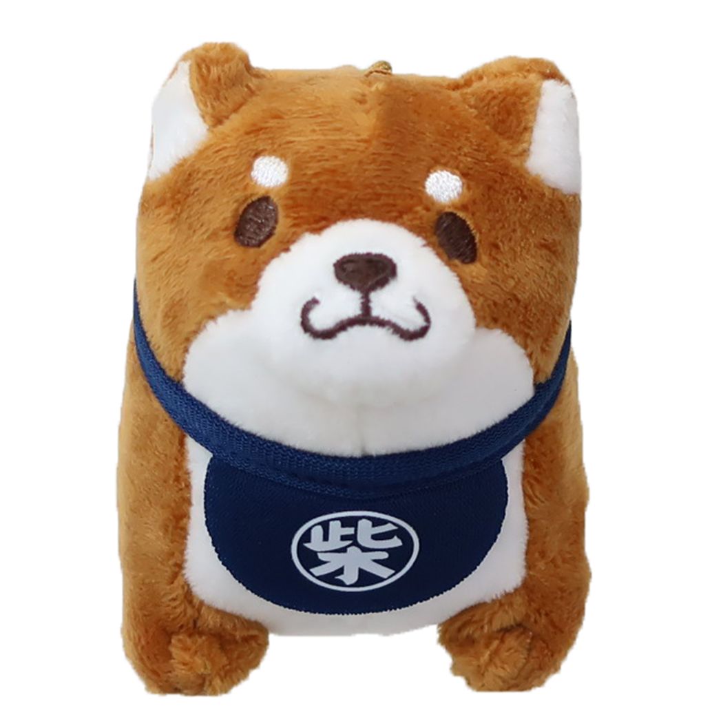 忠犬もちしば キャラクター マスコット ミニぬいぐるみボールチェーン チャーム おかか