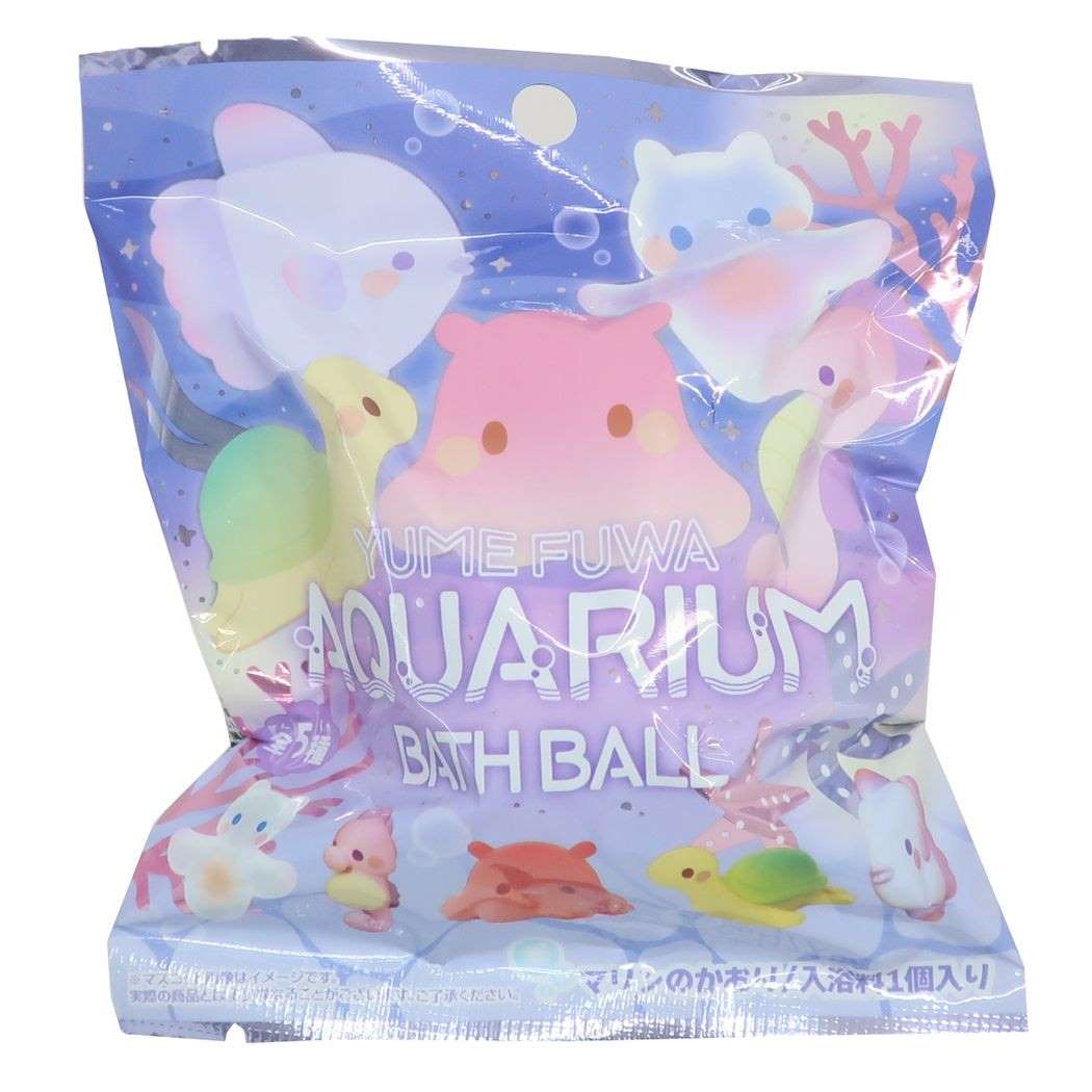 入浴剤 ゆめふわアクアリウム マスコットが飛び出すバスボール