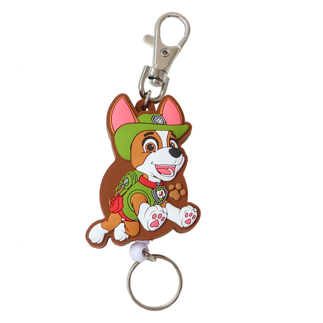 キーリング パウパトロール ラバーリールキーホルダー トラッカー エスケイジャパン