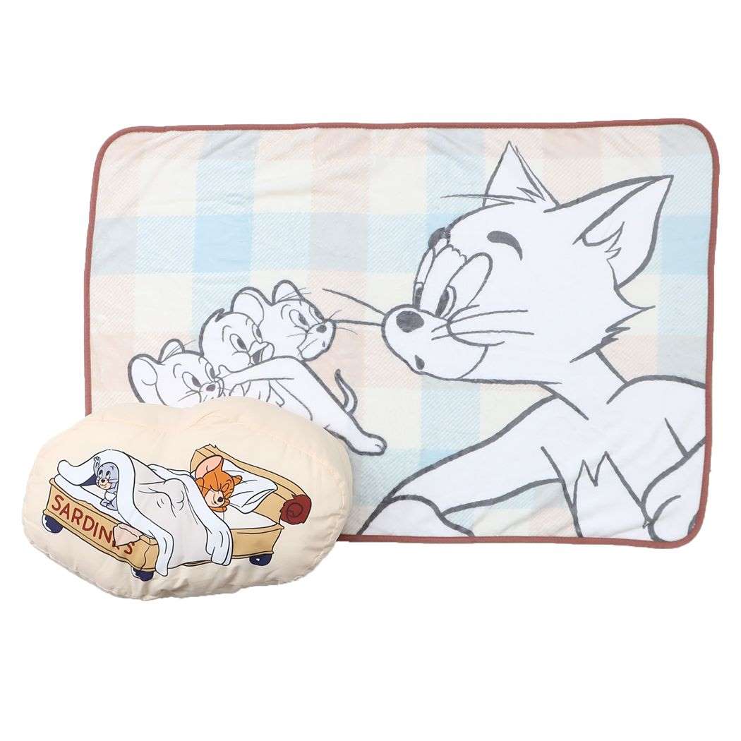 トム&ジェリー グッズ ひざ掛け毛布 キャラクター クッションブランケット スリープ