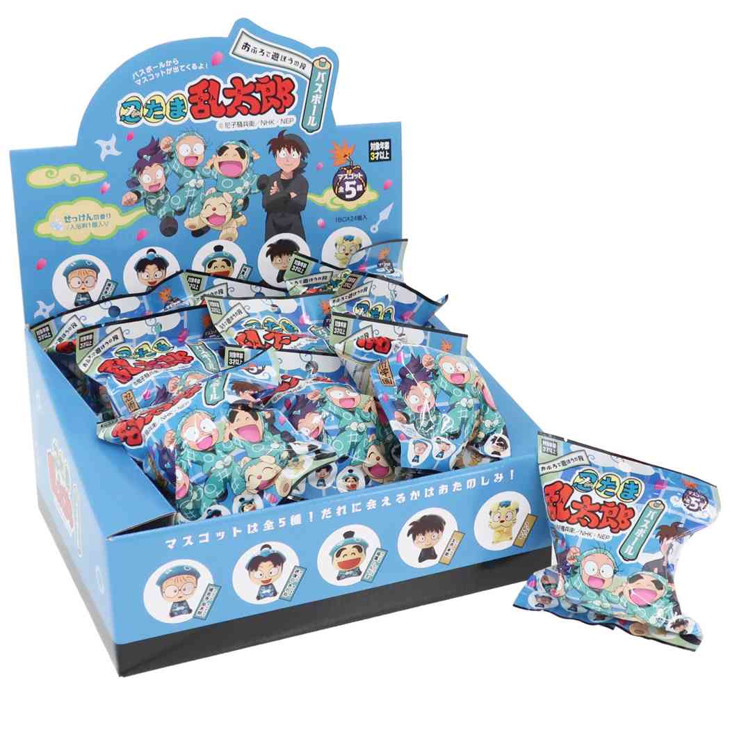 忍たま乱太郎 入浴剤 マスコット飛び出すバスボール NHK エスケイジャパン プレゼント 男の子 女の子 ギフト