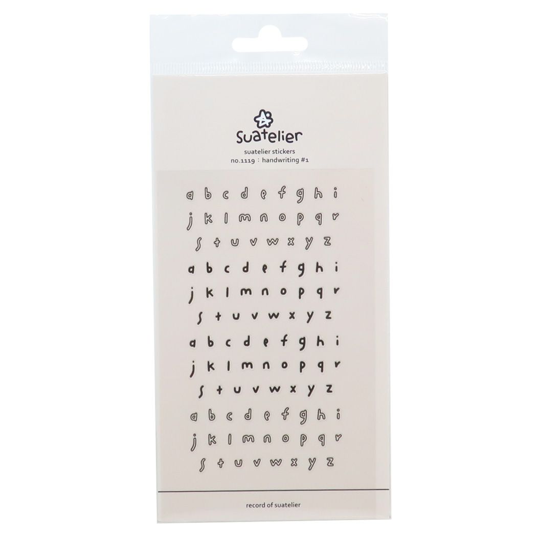 ステッカー シールシート スワテリエ suatelier S&C handwriting1 プレゼント 男の子 女の子 ギフト