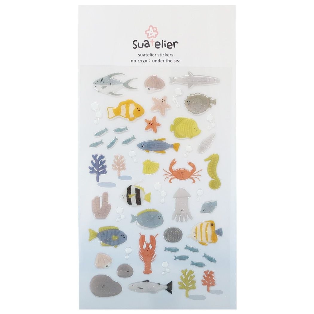 シールシート スワテリエステッカー under the sea 海 魚 プレゼント 男の子 女の子 ギフト
