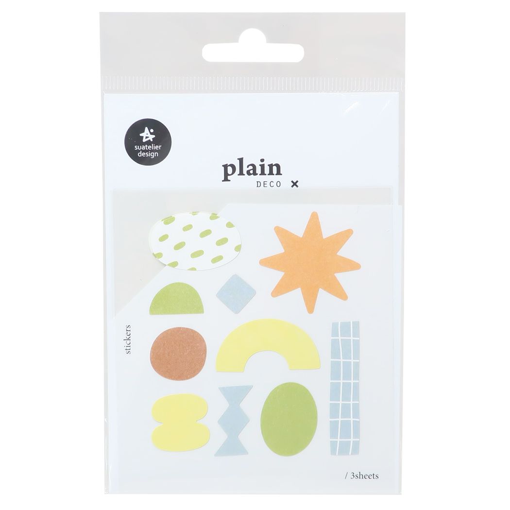 プレーンデコステッカー Plain Deco スワテリエ シールシート S&C plain68