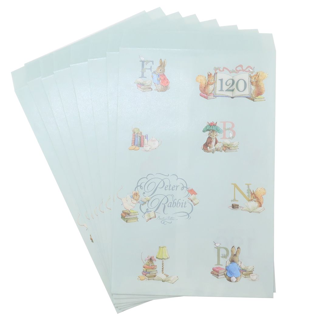 ピーターラビット ギフトバッグ 8枚入り ラッピング用品 絵本キャラクター 120th