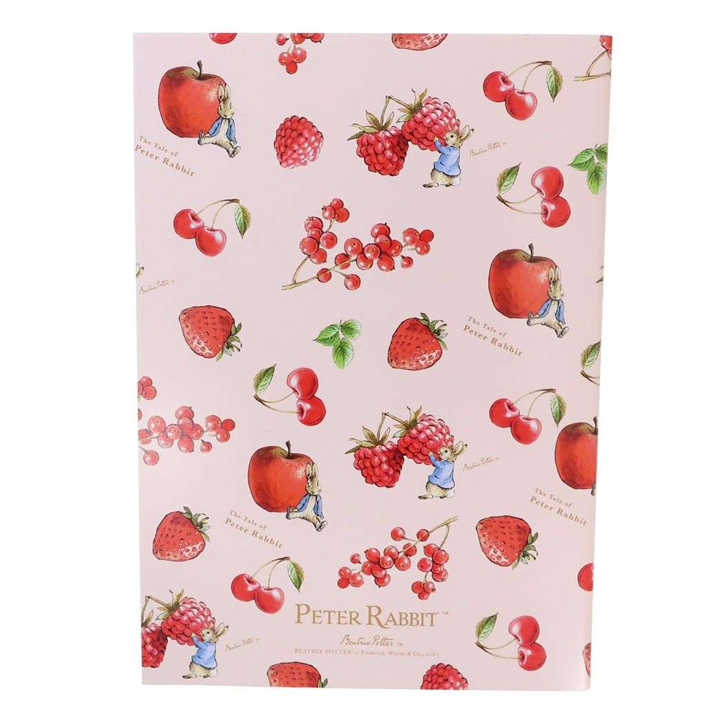 ピーターラビット A5ノート 64ページ 横罫ノート 絵本キャラクター ストロベリー