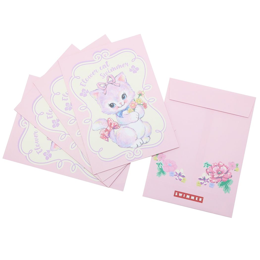 ラッピング用品 スイマー プチギフトバッグ 5枚入り ねこ SWIMMER S&C プレゼント 男の子 女の子