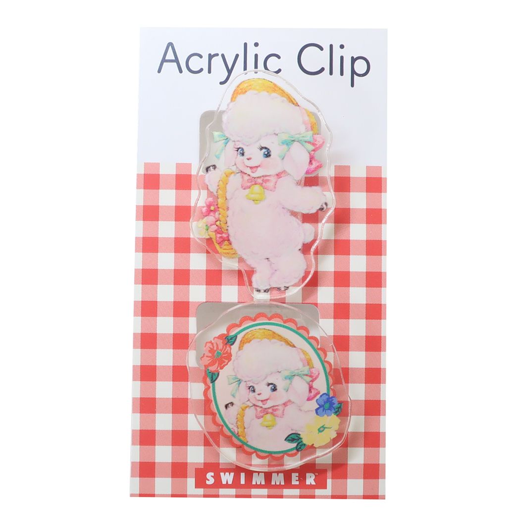 アクリルクリップ 2個入り スイマー クリップ SWIMMER S&C