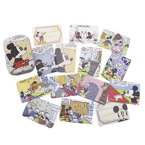 ディズニー キャラクターグッズ ミッキーマウス デコシール 缶入りミニステッカー 可愛い プレゼント 男の子 女の子 ギフト
