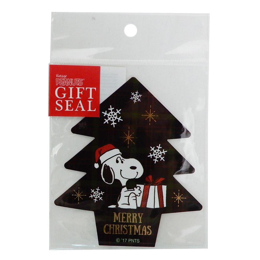 スヌーピー ギフトシール ツリー グッズ ラッピング用品 キャラクター ピーナッツ S&Cコーポレーション プレゼント包装
