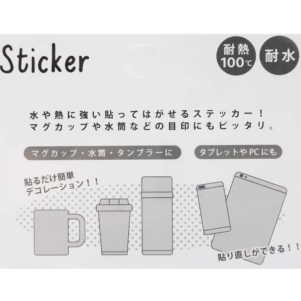 耐熱耐水 ステッカー スヌーピー デコレーションシール WOW フェイス ピーナッツ S&Cコーポレーション DECOシール プレゼント