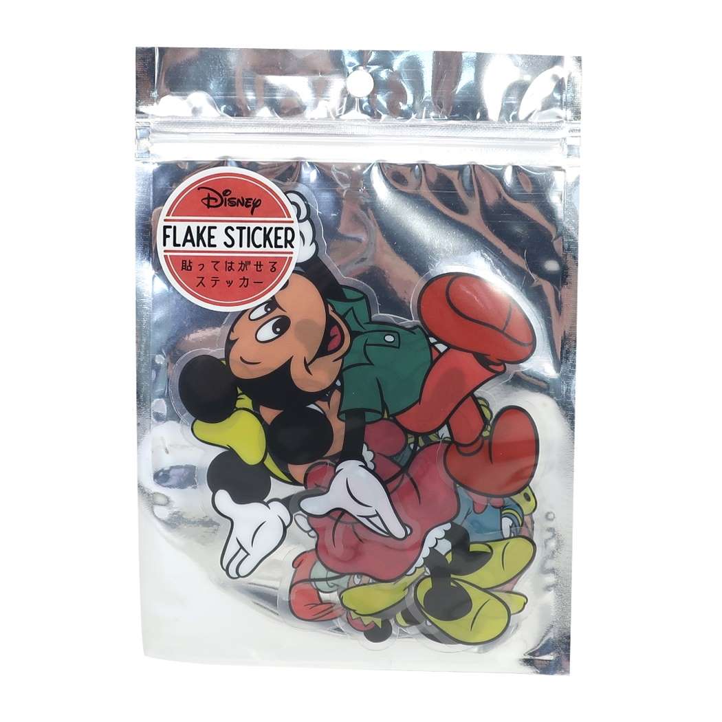 ミッキー&フレンズ 貼って剥がせる ビッグ シール 9枚セット ビッグ フレーク ステッカー ディズニー 通販 プレゼント 男の子 女