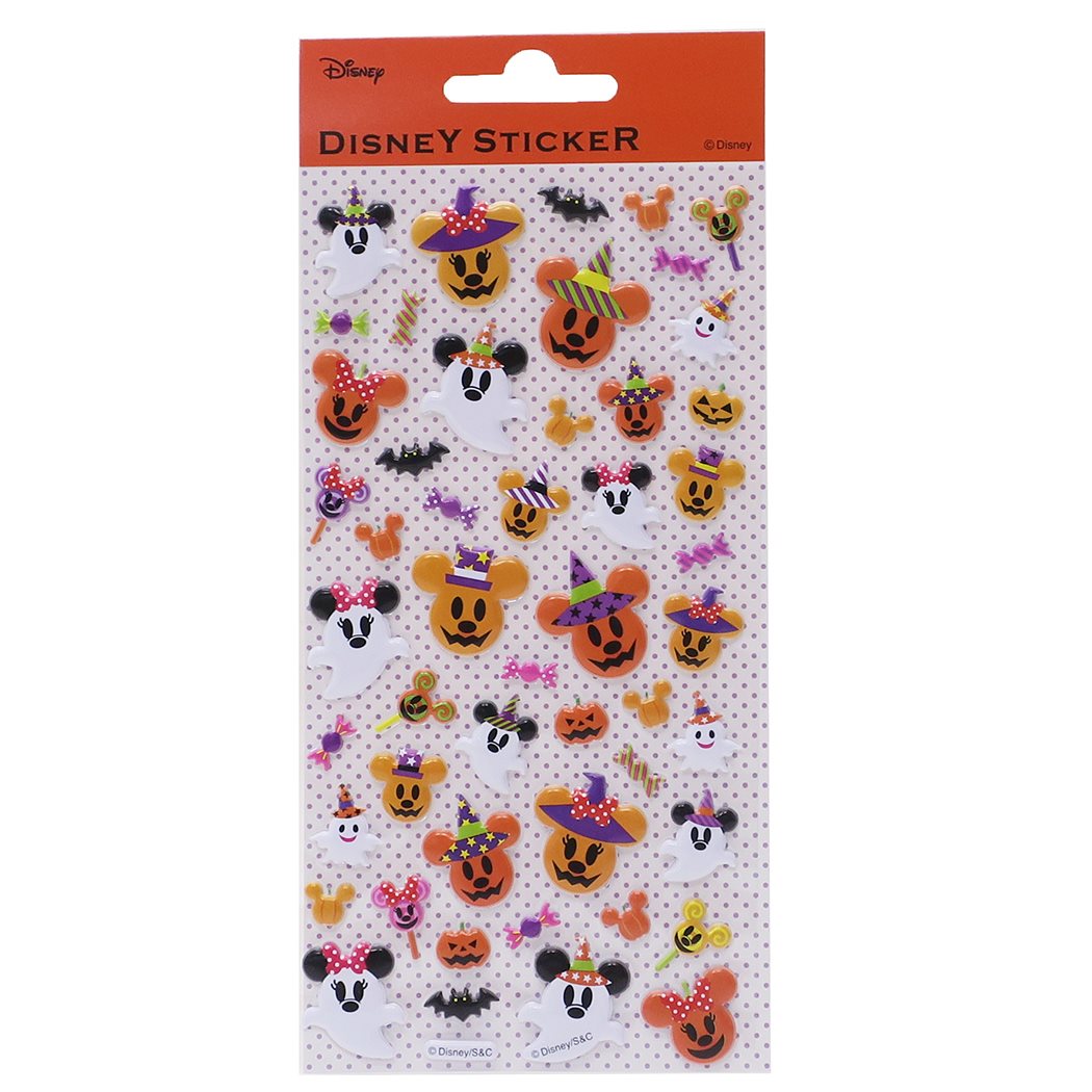 ミッキーマウス ぷっくりステッカー ハロウィン グッズ デコシール キャラクター ディズニー S&Cコーポレーション 可愛い プレゼント