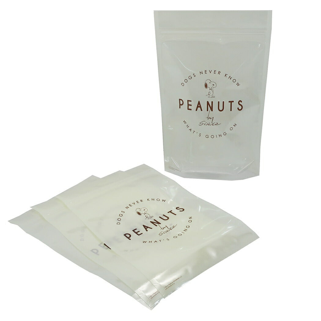 スヌーピー グッズ ギフト袋 ジップバッグ 4枚セット ロゴ ピーナッツ キャラクター プレゼント 男の子 女の子