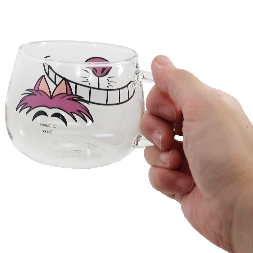 耐熱 ガラス マウス マグ ふしぎの国のアリス マグカップ ディズニー グッズ チェシャ猫 キャラクター 420ml ギフト雑貨 プレゼント