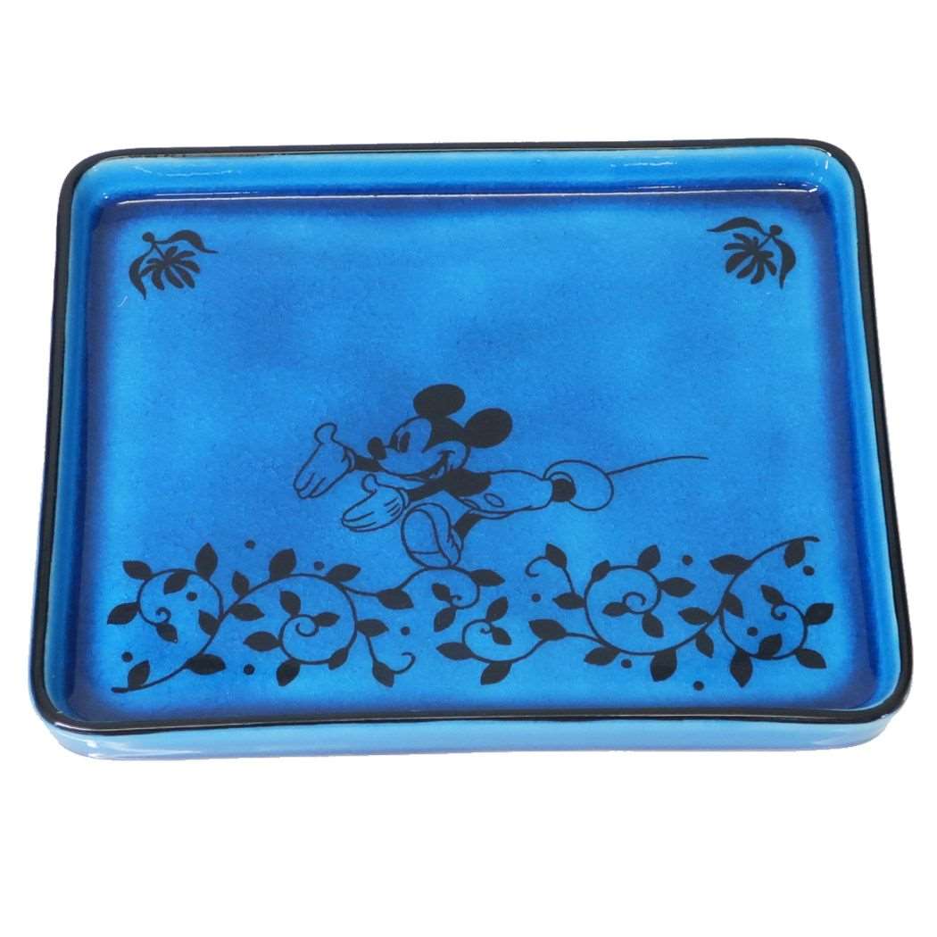 ミッキーマウス 中皿 長角皿 ようこそ ディズニー