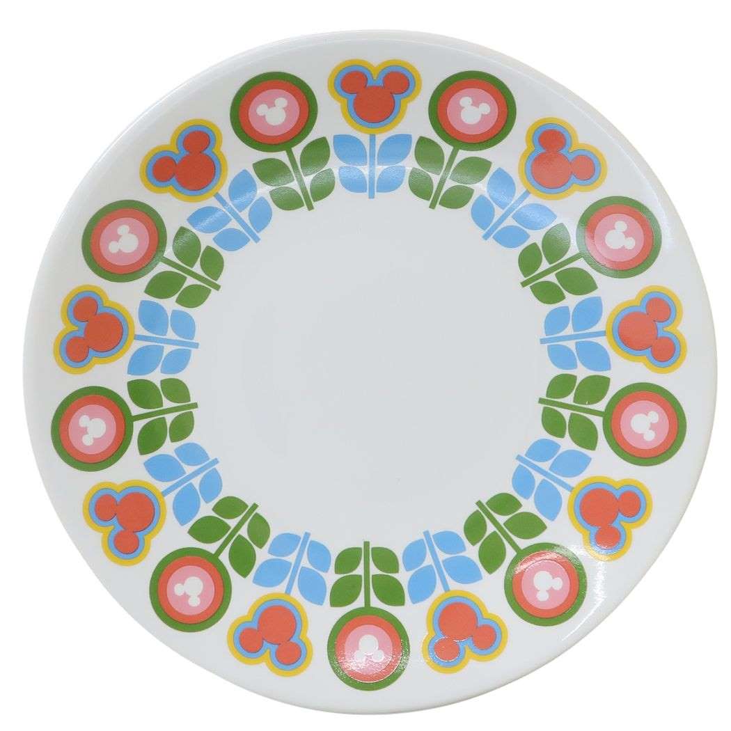 ミッキーマウス 中皿 プレート グリーン ディズニー 三郷陶器