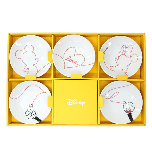ミッキーマウス＆ミニーマウス 食器セット 小皿揃 ラブイズ ディズニー 三郷陶器