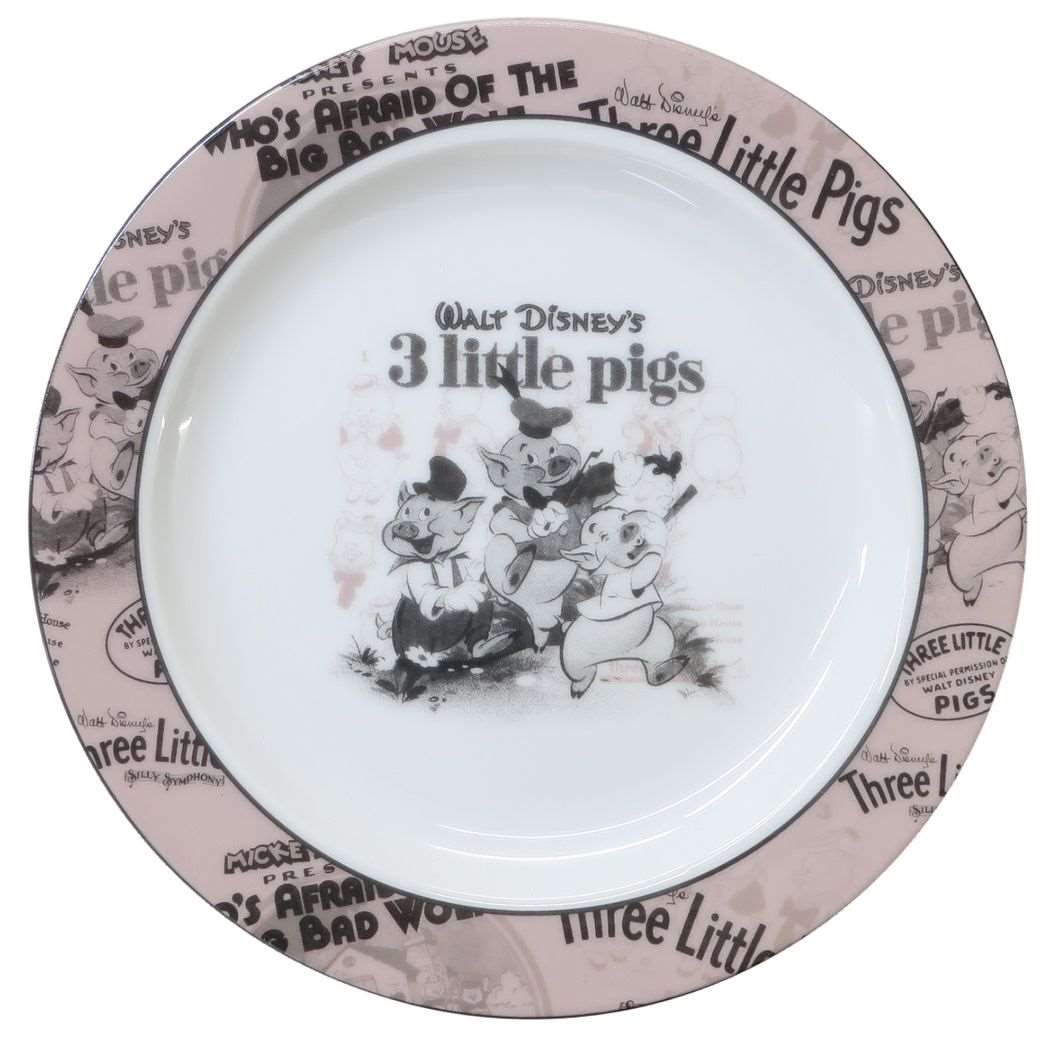 中皿 三匹の子ぶた プレート ディズニー ボールト モーメンツ 100周年記念 プレゼント レンジ対応 食器 かわいい