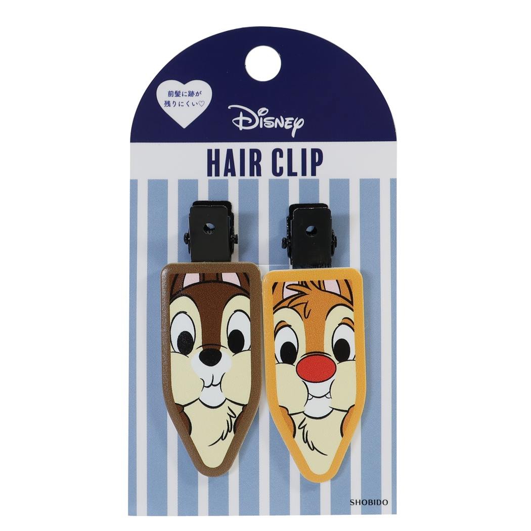 チップ&デール クセがつきにくい ヘアクリップ 2個セット グッズ 通販 前髪 クリップ ディズニー プレゼント 男の子 女の子 ギフ