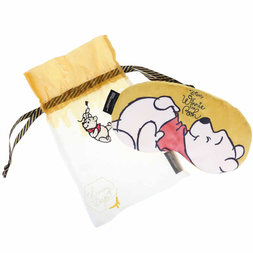 プーさん ディズニー キャラクター 旅行用品 巾着付きアイマスク プレゼント 男の子 女の子 ギフト