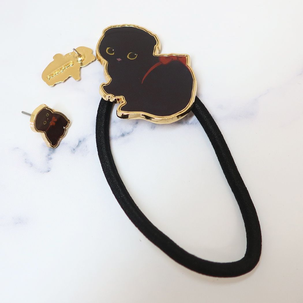 モフサンド グッズ ピアス キャラクター MDピアス&ヘアゴム D