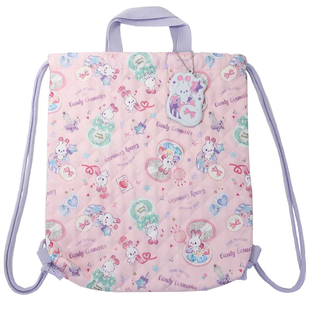 キルト ナップサック 体操服かばん うさぎコスメ 新入学 プレゼント 男の子 女の子 ギフト