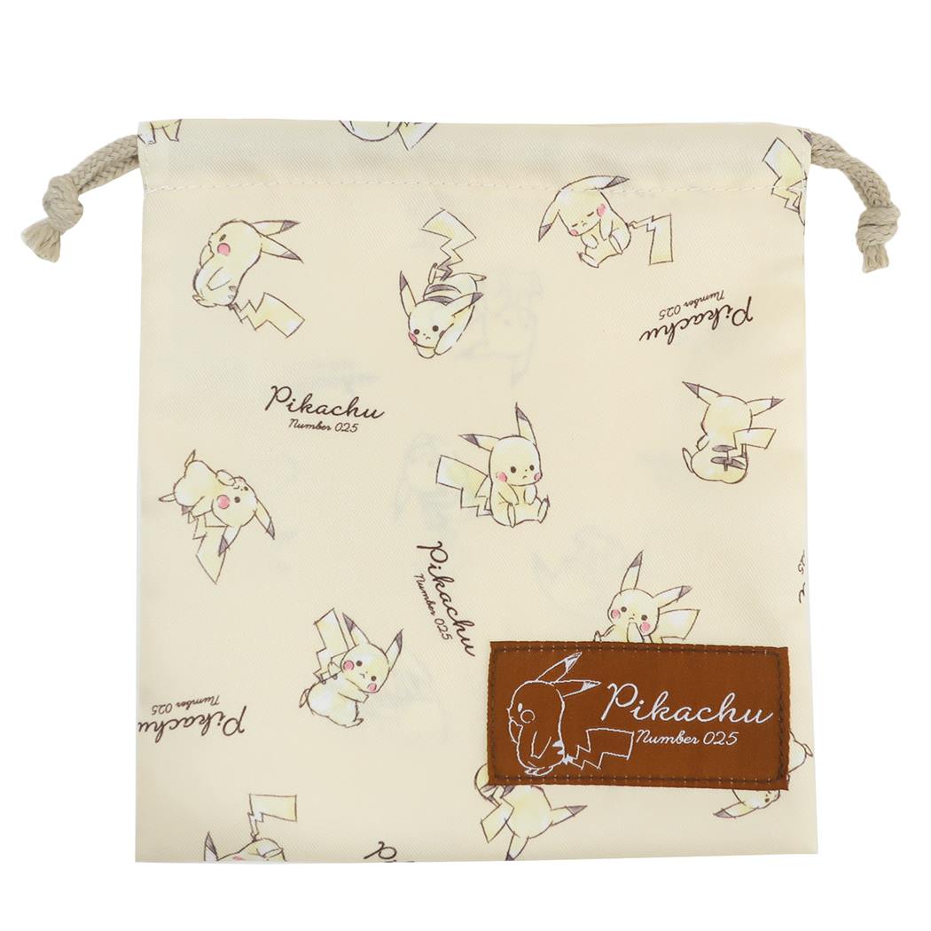 ポケットモンスター トラベル きんちゃくポーチ S 巾着 ピカチュウ 総柄 新入学 ポケモン プレゼント 男の子 女の子 ギフト