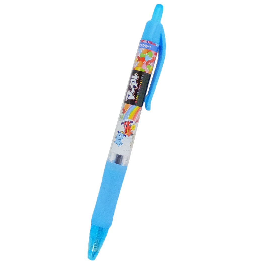 マーブルチョコ カラーボールペン カラーペン サカモト 水色 グッズ チョコの香り 文具 プレゼント 男の子 女の子 ギフト
