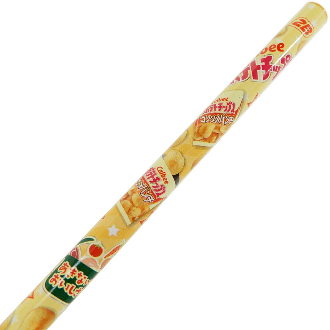 鉛筆 丸軸えんぴつ 2B ポテトチップス コンソメパンチ サカモト 新学期準備 雑貨 プレゼント 男の子 女の子 ギフト