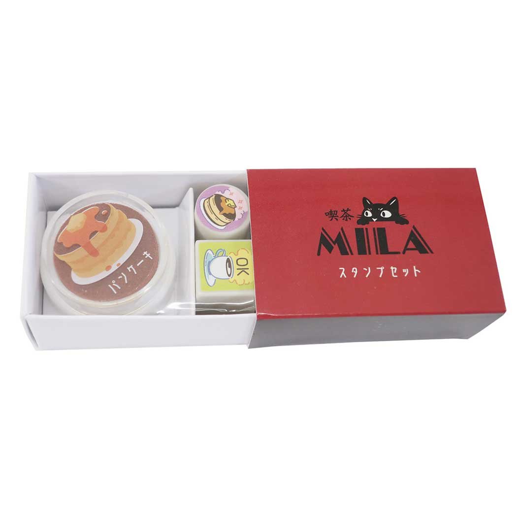 純喫茶文具シリーズ はんこセット マッチ箱スタンプセット 通販 パンケーキ プレゼント 男の子 女の子 ギフト
