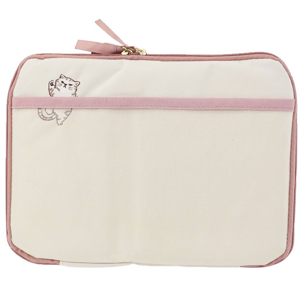 網戸猫 タブレットPCケース ガジェットポーチ ねこ 通販 猫ベージュ グッズ プレゼント 男の子 女の子 ギフト