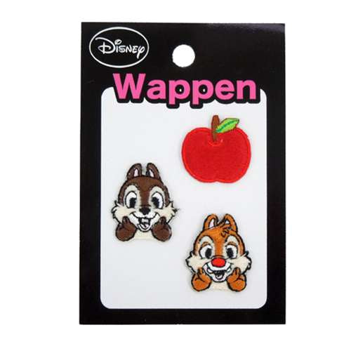 チップ&デール 刺繍 ワッペン キャラクターワッペン プレゼント 男の子 女の子 ギフト